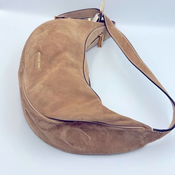 Michael Kors Avra Medium Convertible Sling Crossbody, bag, purse camel - Picture 9 of 12